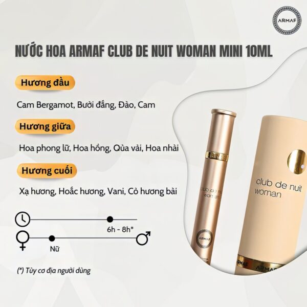 armaf club de nuit woman edp mini 10ml 2