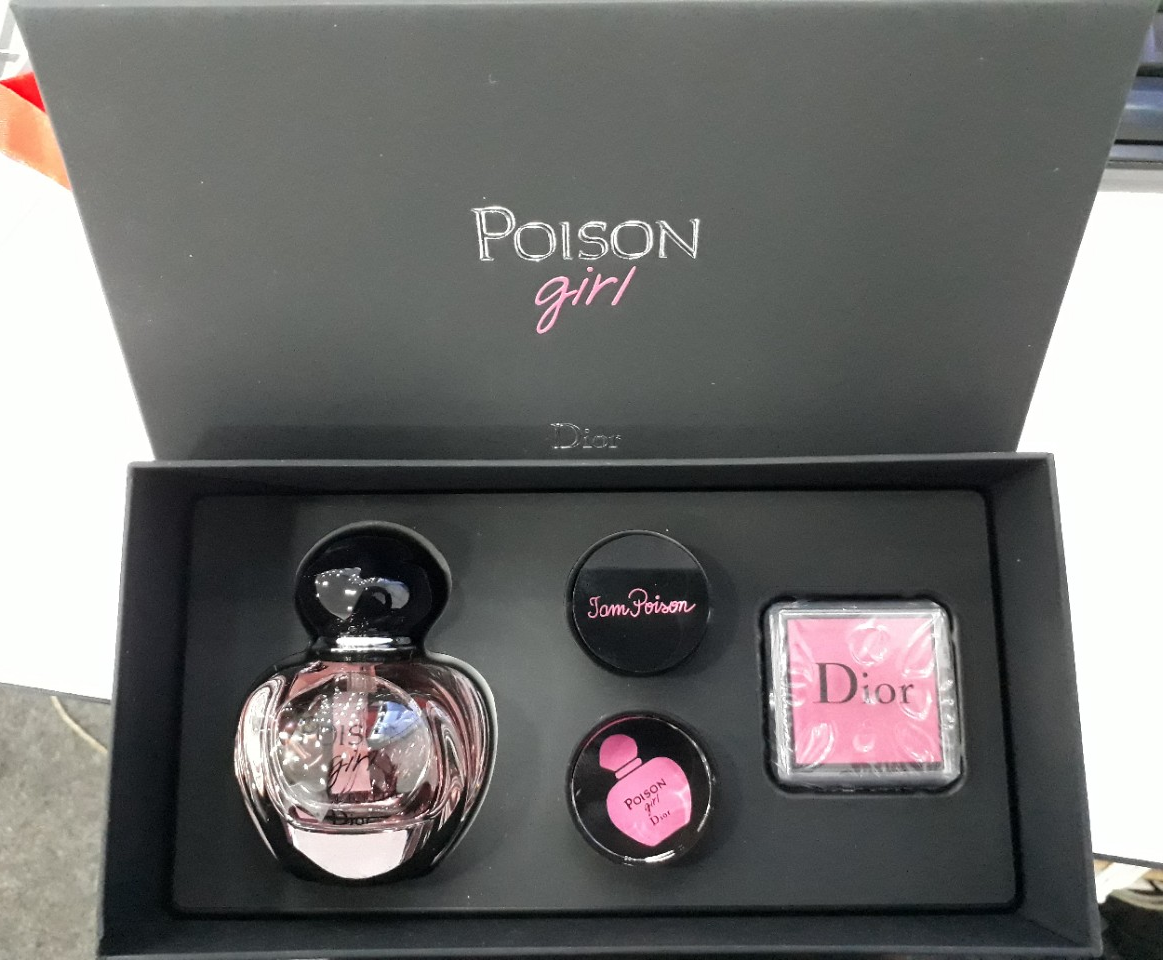 Dior Poison Girl Set EDP 50ml  Nail Glow 7ml  Dior Vernis 7ml for Women   Venera Cosmetics