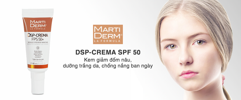 Về công dụng kem chống nắng, dưỡng da Martiderm Pigment Zero DSP FPS50+ Cream