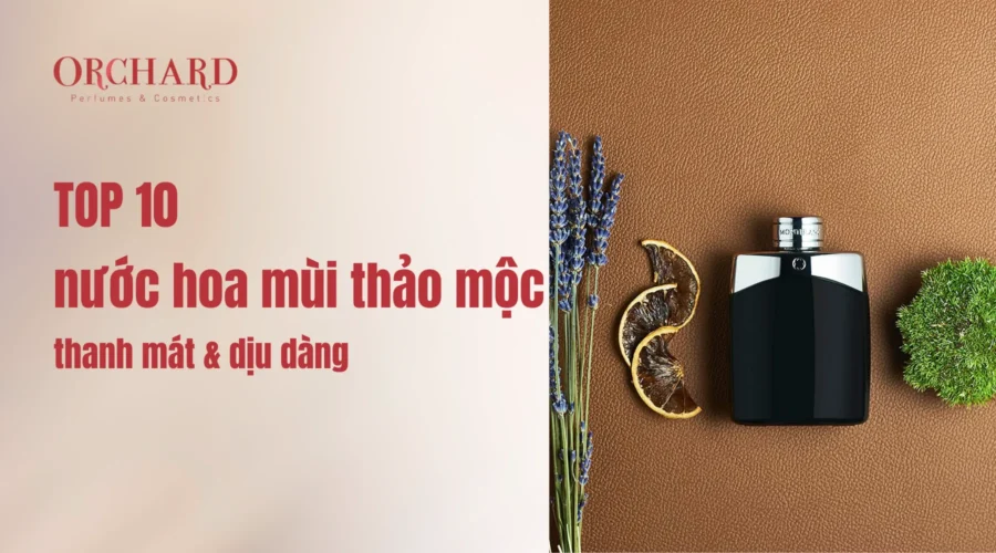 TOP 10 nước hoa mùi thảo mộc thanh mát và dịu dàng