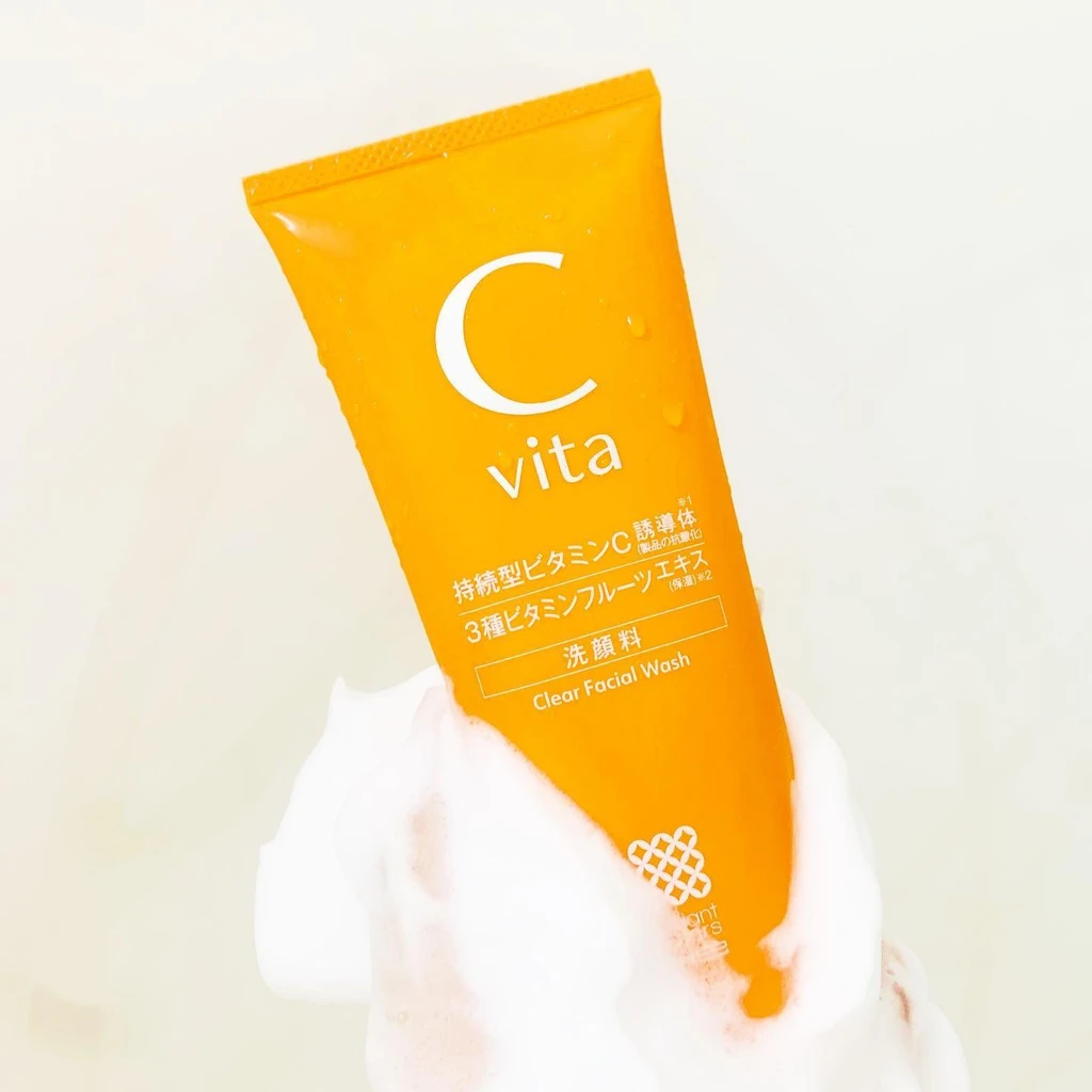 Meishoku C vita Clear Facial Wash - Sữa rửa mặt sáng da Cvita - Ảnh 4