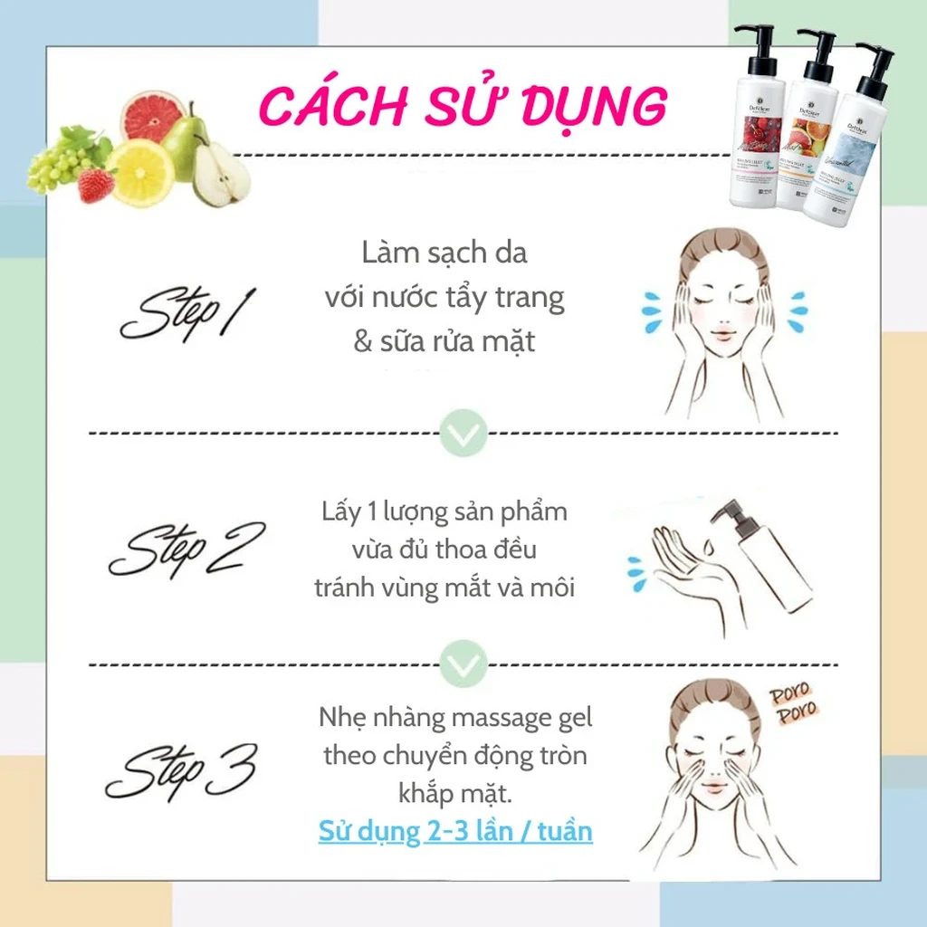 Gel Tẩy Tế Bào Chết Detclear Bright & Peel (Hương Trái cây) 180ml - Ảnh 6