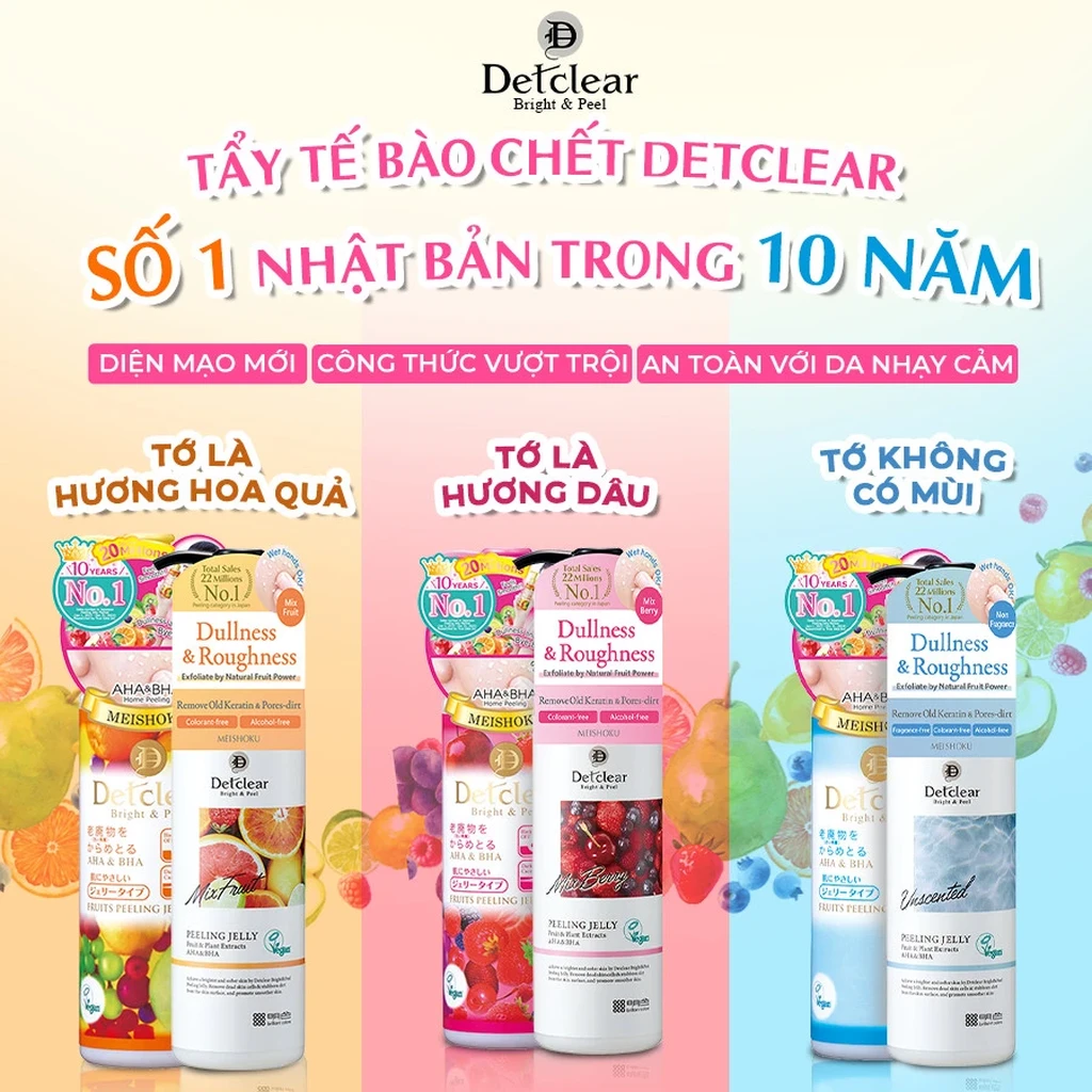 Gel Tẩy Tế Bào Chết Detclear Bright & Peel (Hương Trái cây) 180ml - Ảnh 10
