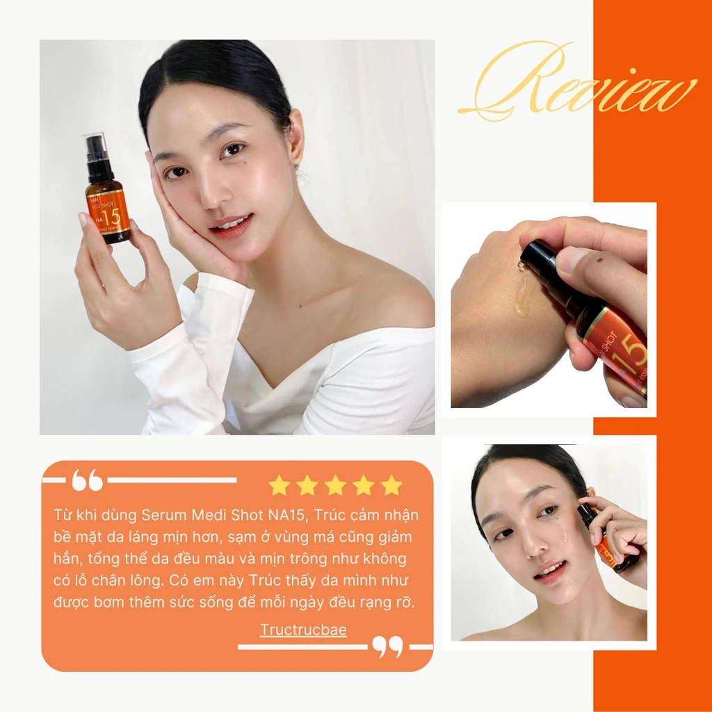 Tinh chất Niacinamide giảm nhăn chuyên sâu Meishoku Medi Shot Na15 - Ảnh 11