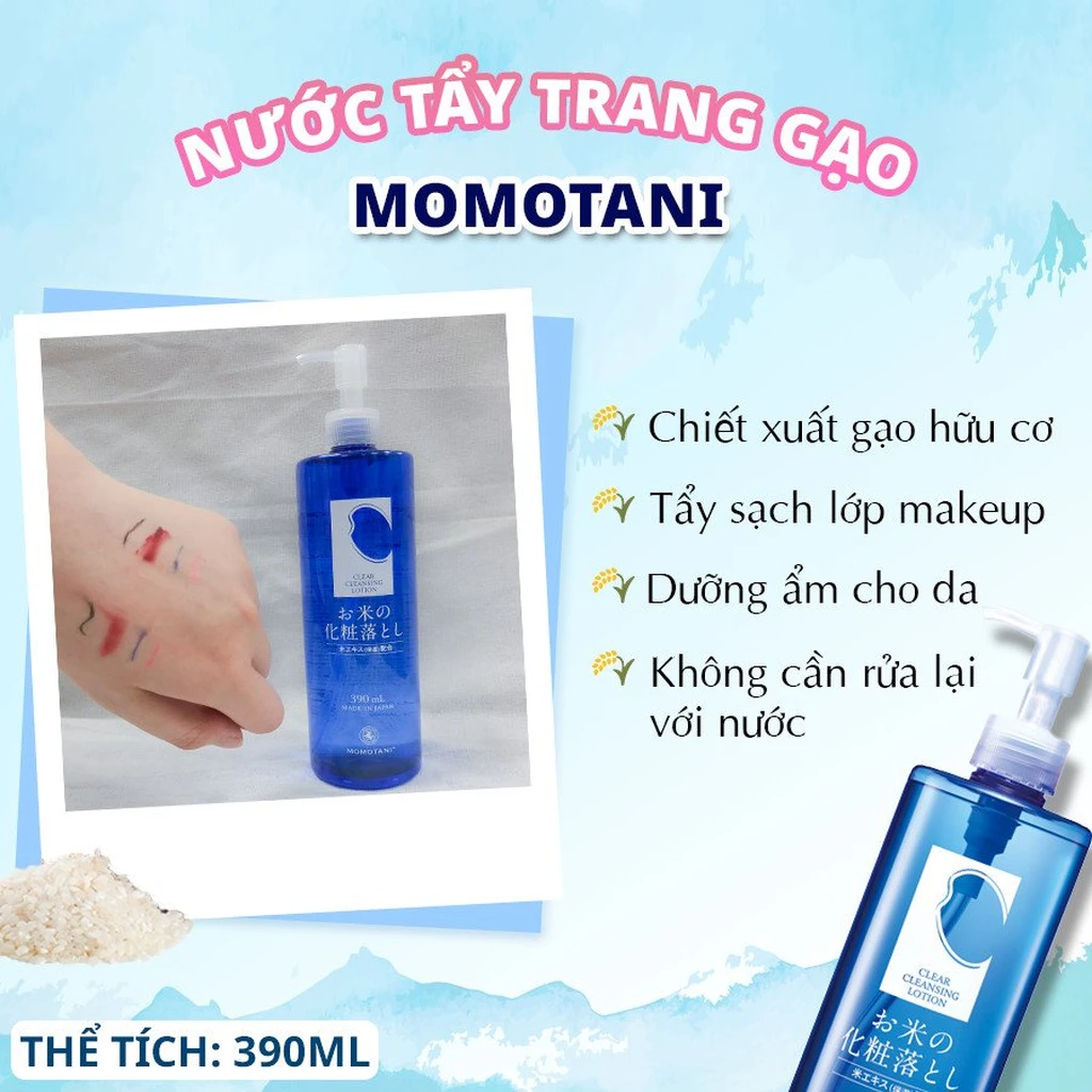 Nước Tẩy Trang Dưỡng Trắng MOMOTANI White moisture clear cleasing lotion 390ml - Ảnh 5
