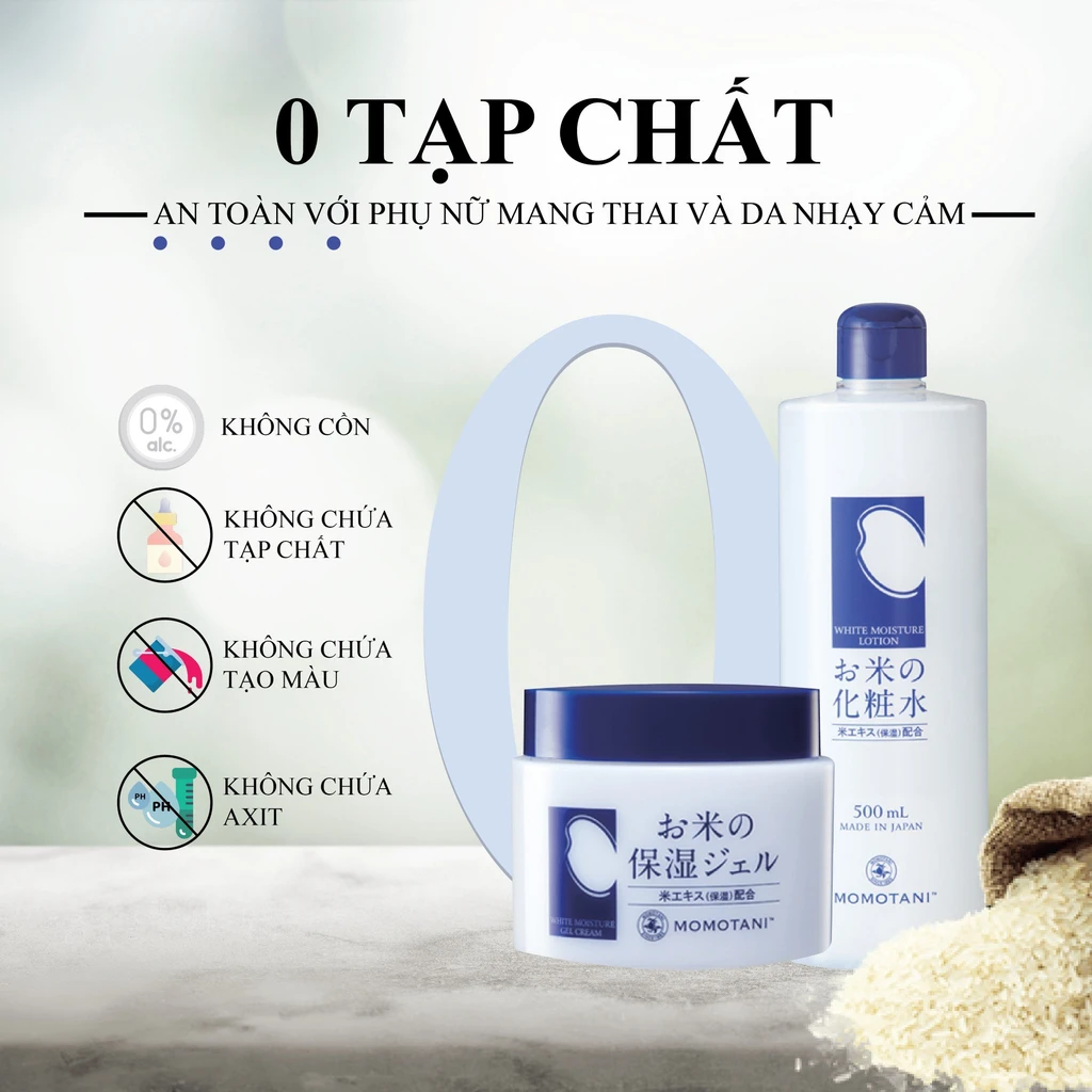 Nước Hoa Hồng Dưỡng Trắng MOMOTANI White moisture lotion 500ml - Ảnh 2
